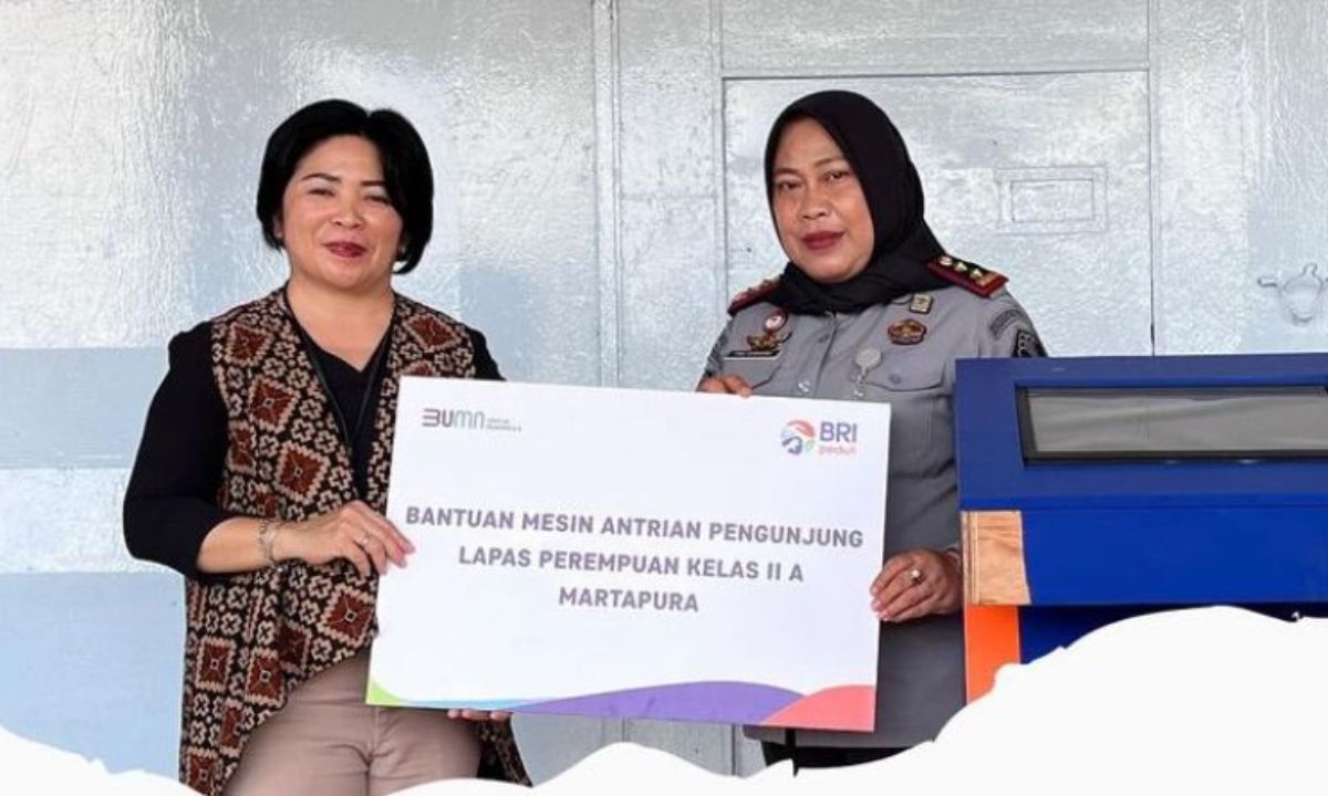 BRI Dukung Modernisasi Layanan di Lapas Perempuan Martapura dengan Mesin Antrean