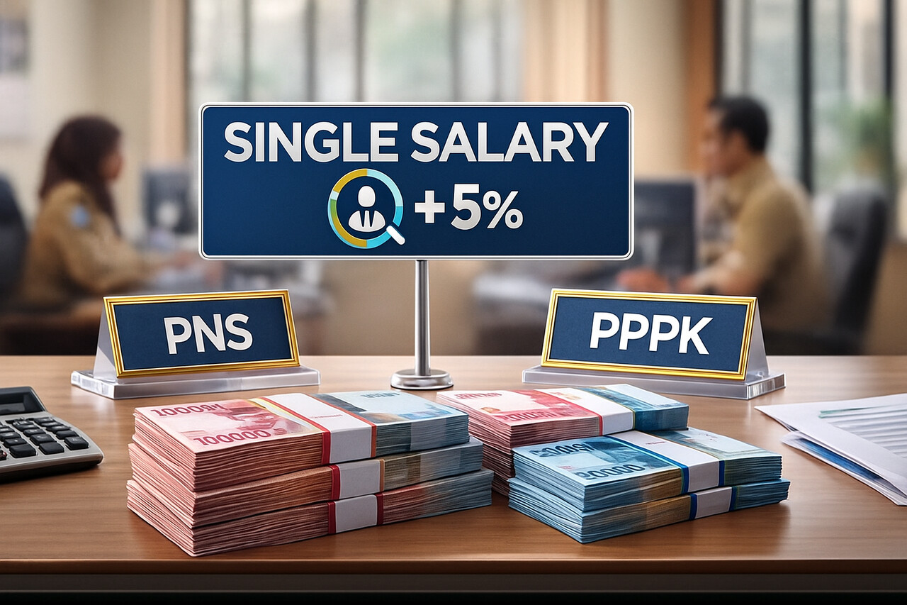 Perbandingan Penghasilan PNS dan P3K Jika Skema Single Salary Berlaku