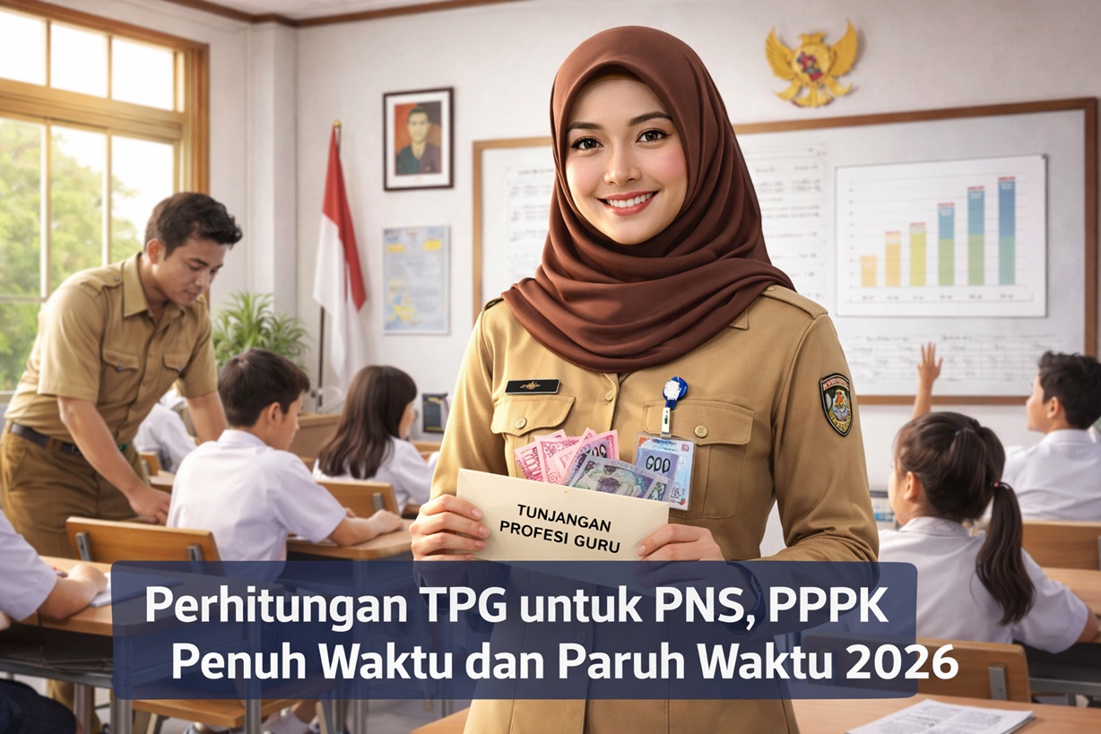 Perhitungan TPG untuk PNS, PPPK Penuh Waktu dan Paruh Waktu 2026
