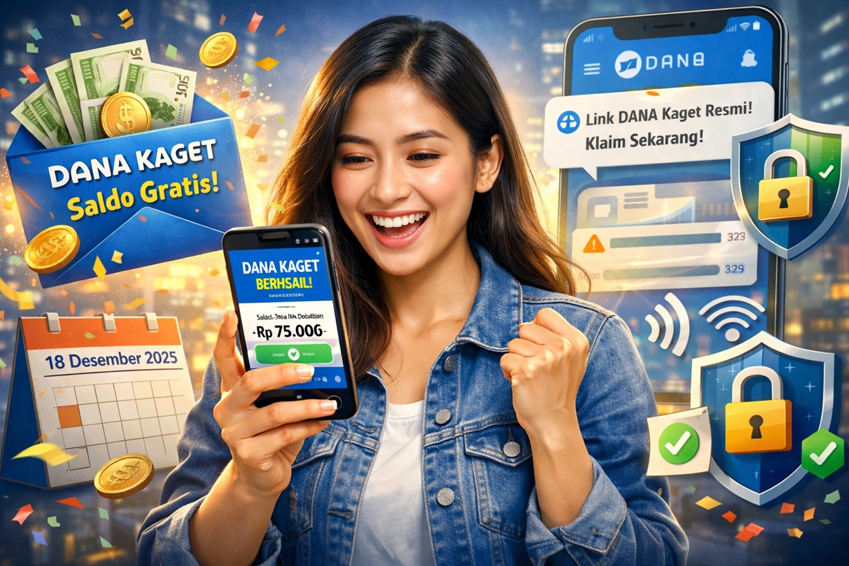 Link DANA Kaget Resmi Aktif Kamis 18 Desember 2025, Begini Cara Klaim Aman agar Saldo Cair