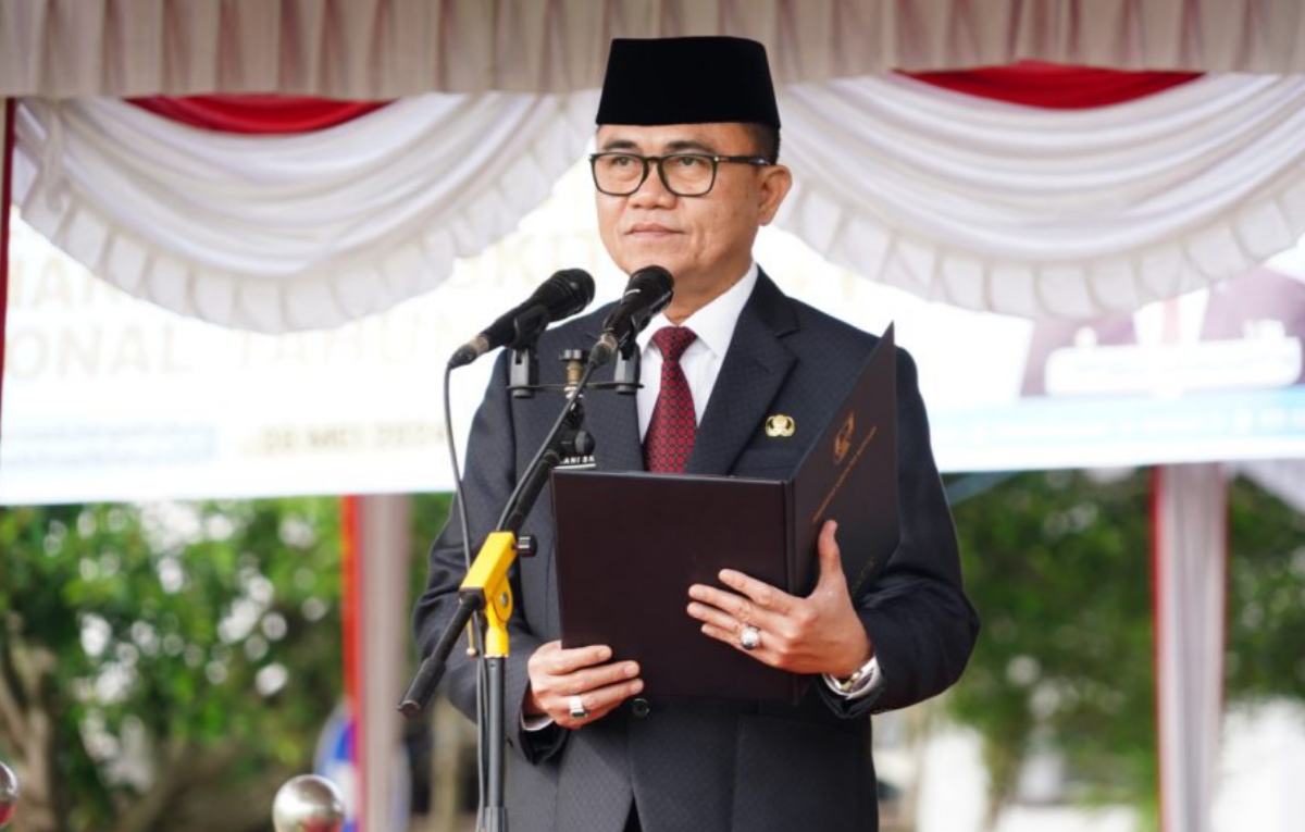 Penguasaan Teknologi Kunci Indonesia Emas 2045, Tegas Pj Bupati Banyuasin Hani S. Rustam di Upacara Hardiknas