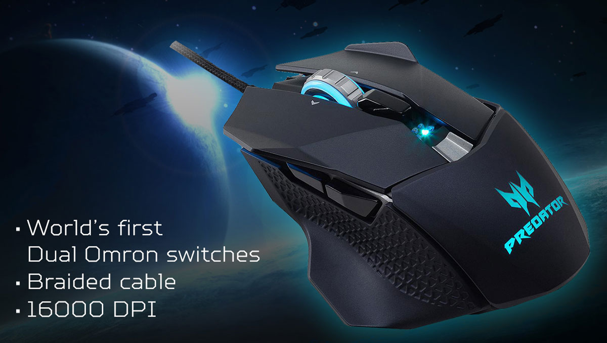 Predator Cestus 510: Senjata Rahasia Gamer Sejati - Mouse Tahan Banting dengan Teknologi Dual Omron Switches!