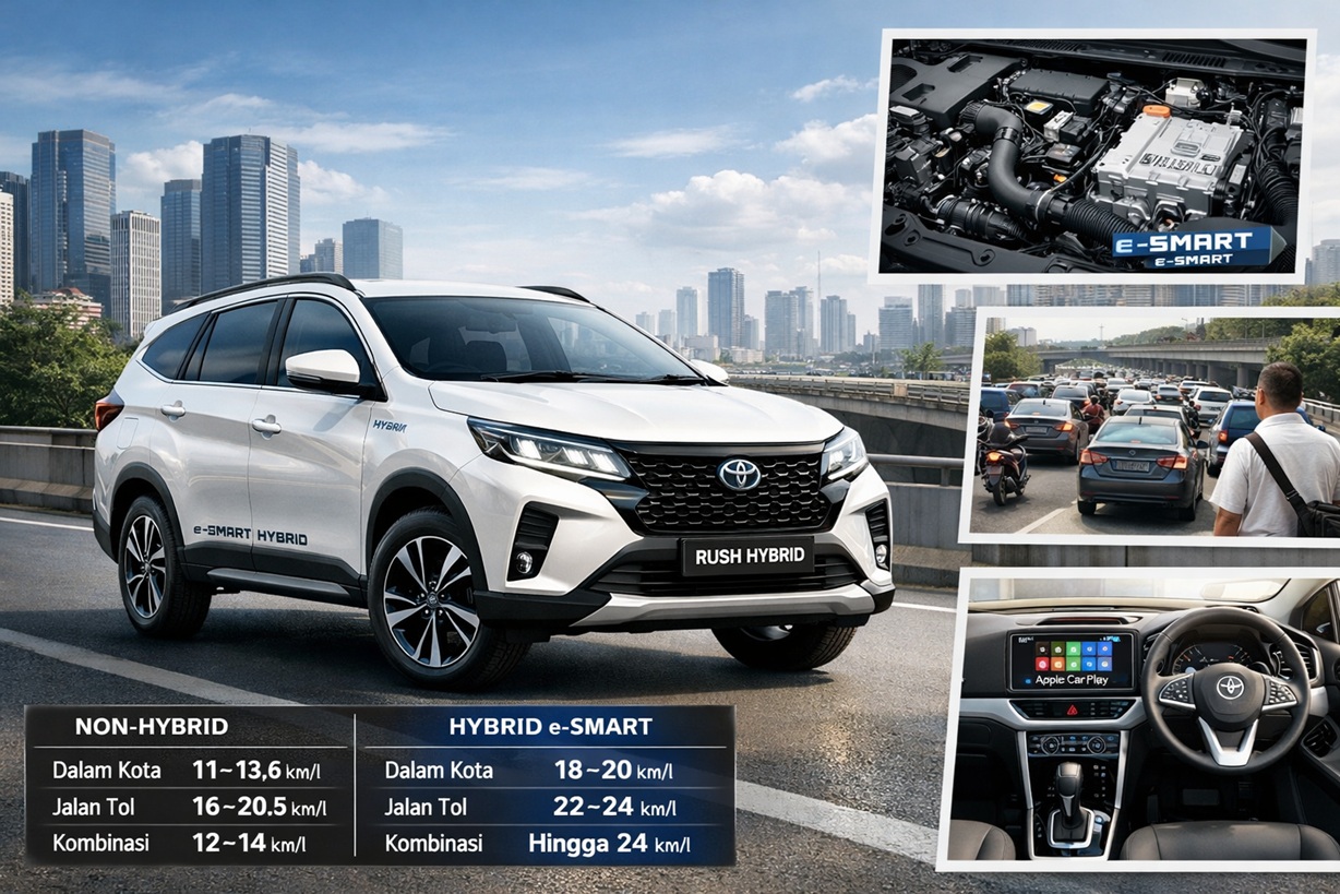 Toyota Rush 2026 Hybrid e-Smart Makin Irit, Cocok untuk Mobilitas Tinggi di Perkotaan