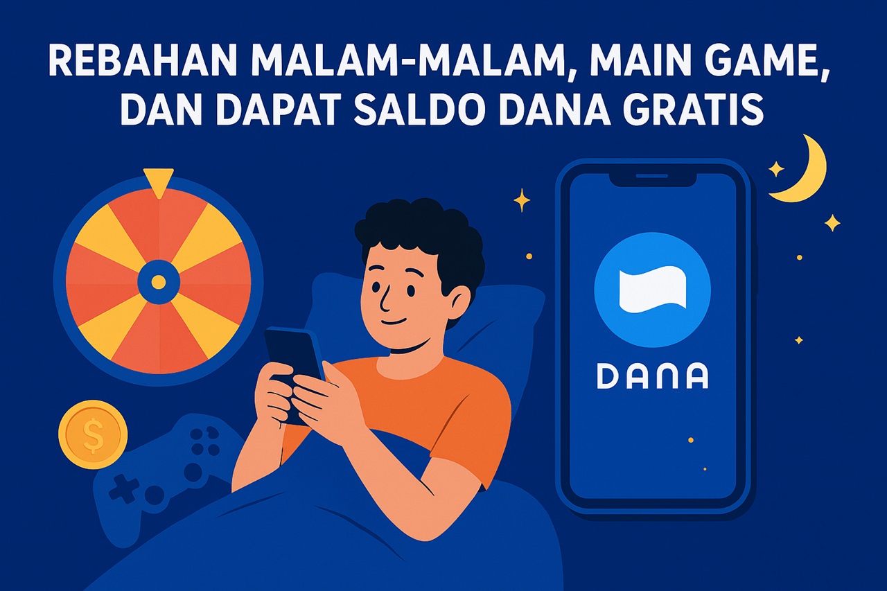 Rebahan Malam-malam Main Game dan Dapat Saldo DANA Gratis, Begini Caranya