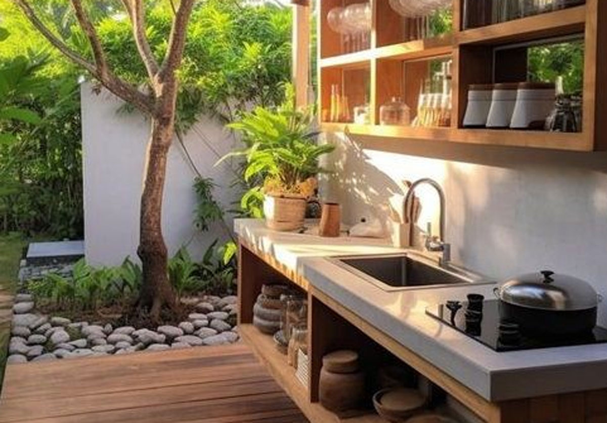 Desain Dapur Terbuka dengan Sentuhan Tradisional: Harmoni Antara Gaya Klasik dan Modern