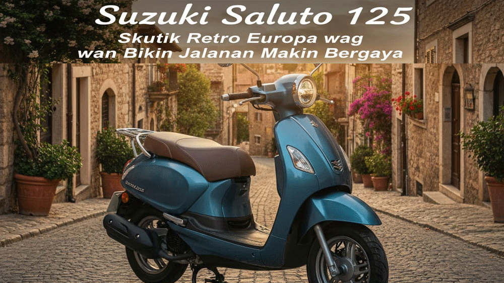 Harga Suzuki Saluto 125: Skutik Retro Eropa yang Bikin Jalanan Makin Bergaya