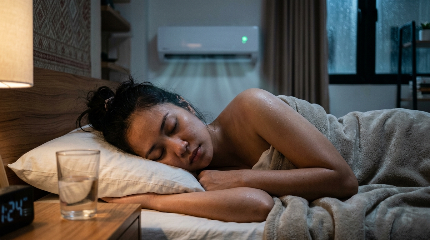 Bangun Tidur Tenggorokan Kering? Ini Penjelasan Medis Soal Dampak AC Semalaman