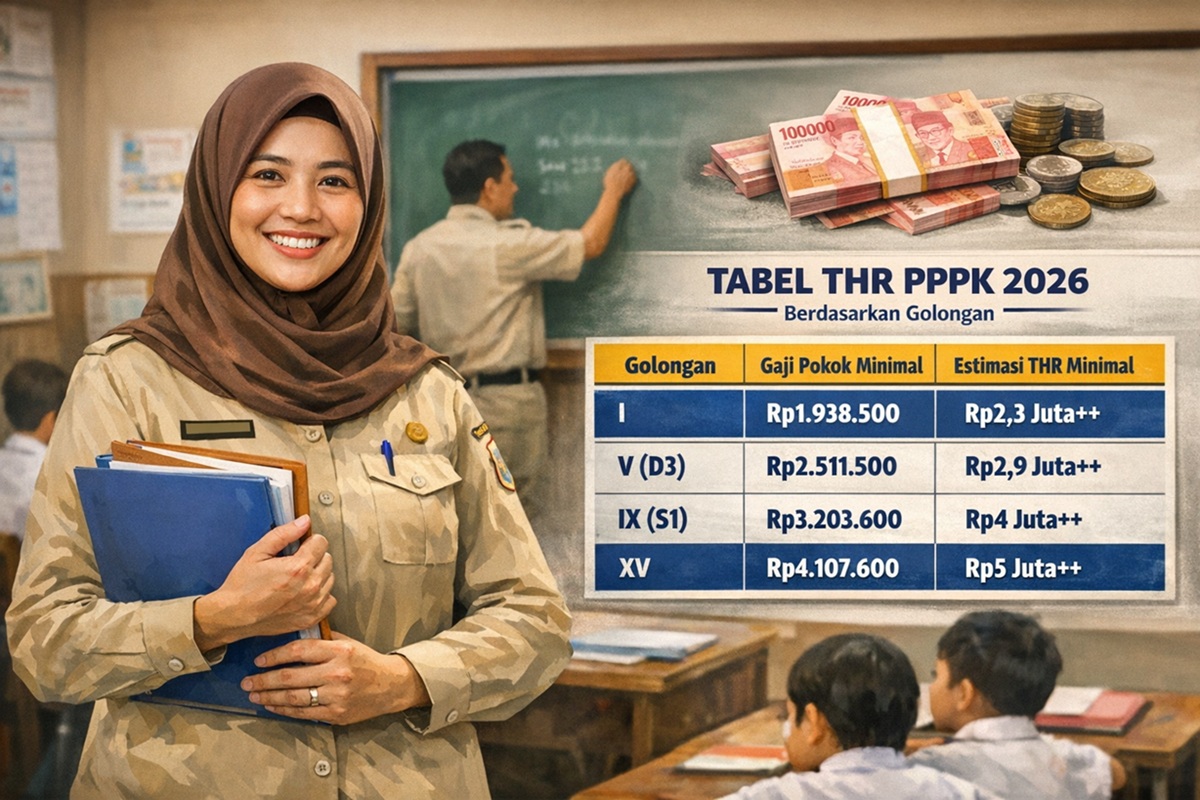 THR PPPK 2026 Lebih Besar dari Tahun Lalu? Ini Komponen dan Simulasi Hitungnya