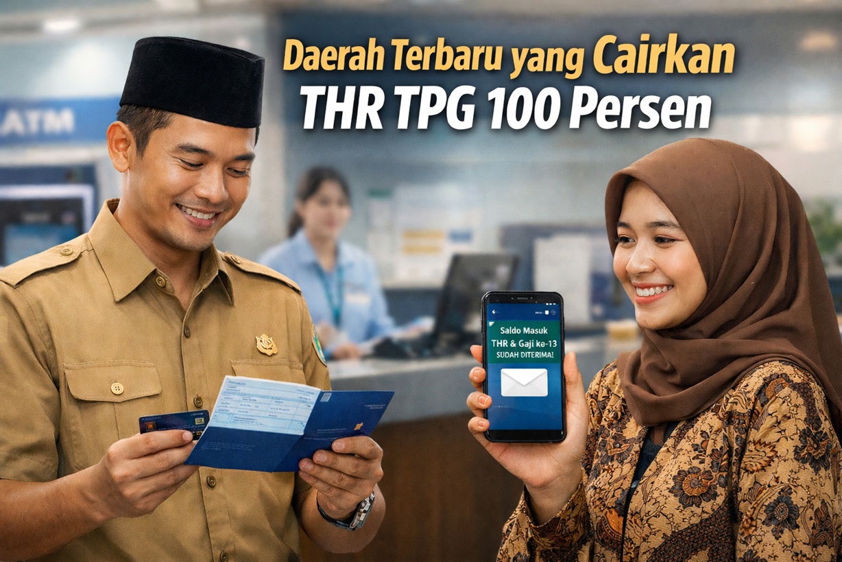 Cek Rekening, Inilah Daftar Daerah Terbaru yang Cairkan THR TPG 100 Persen per 10 Januari 2026