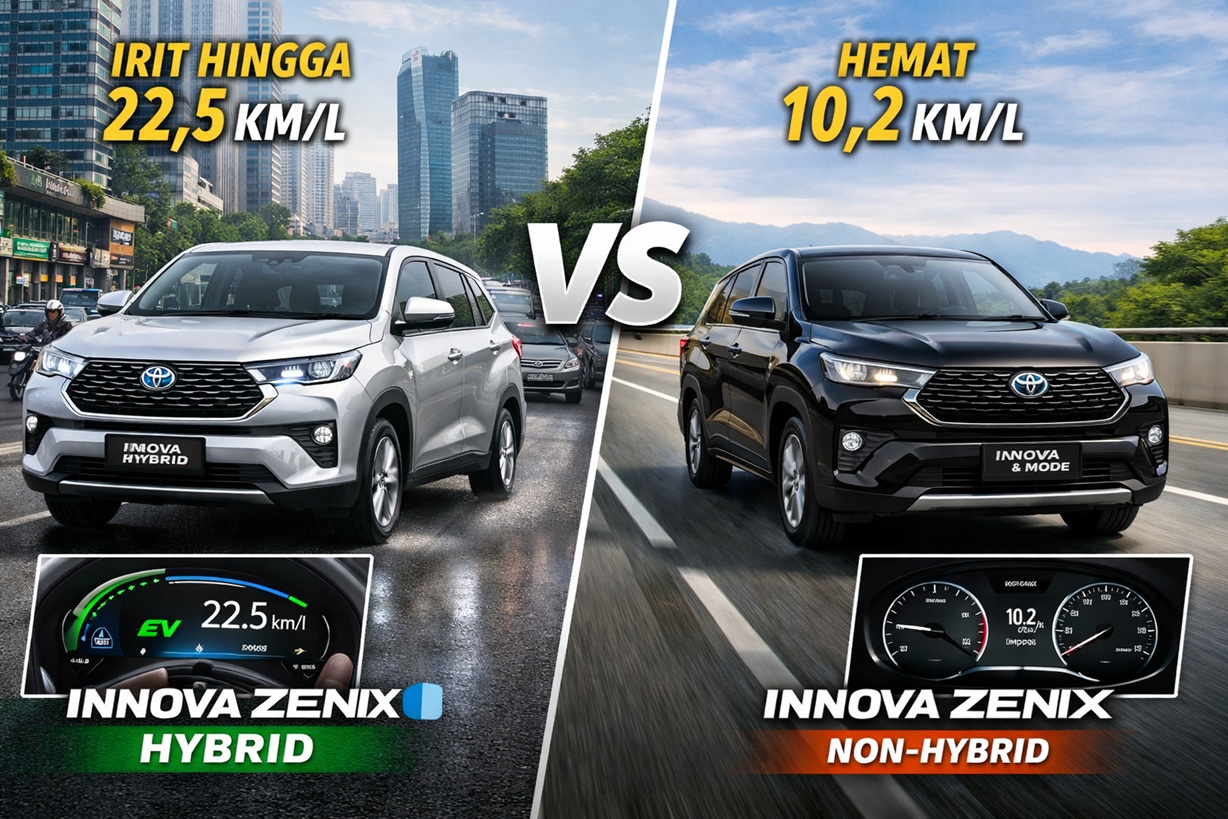 Innova Zenix Hybrid Makin Irit! Selisih BBM-nya Bikin Non-Hybrid Terpaut Jauh