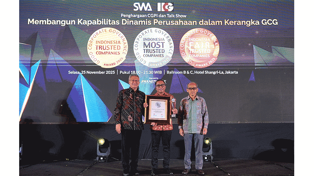BRI Kembali Dinobatkan Sebagai Perusahaan dengan Tata Kelola Terbaik di Penghargaan Indonesia Trusted Companie