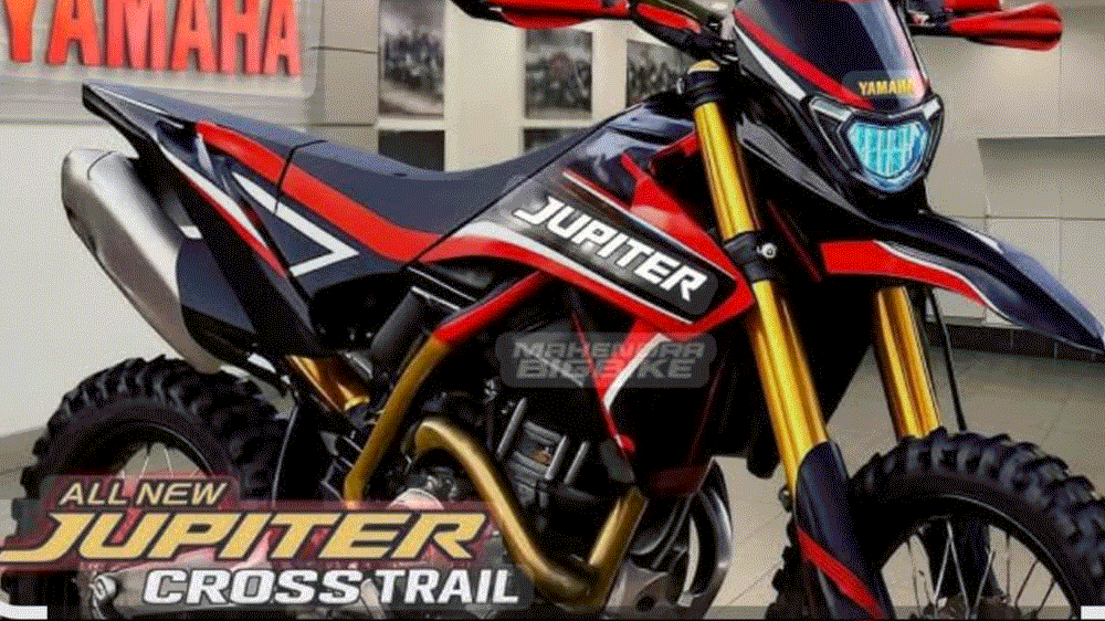 Yamaha Jupiter Cross-Trailer Ketangkasan di Persimpangan Jalan Desa dan Rimba