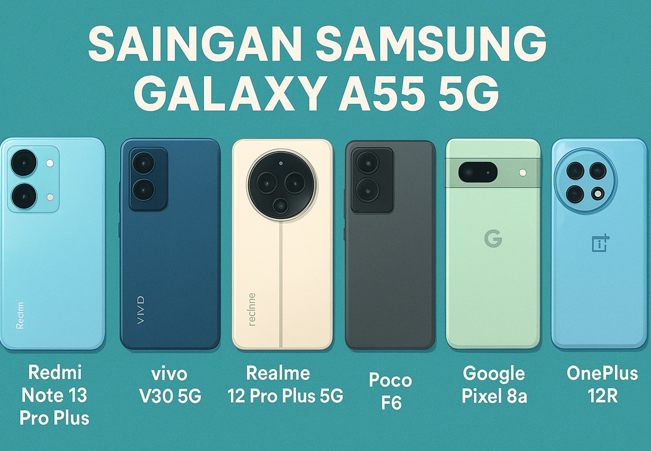 Saingan Samsung Galaxy A55 5G di Kelas Menengah: Persaingan Makin Sengit