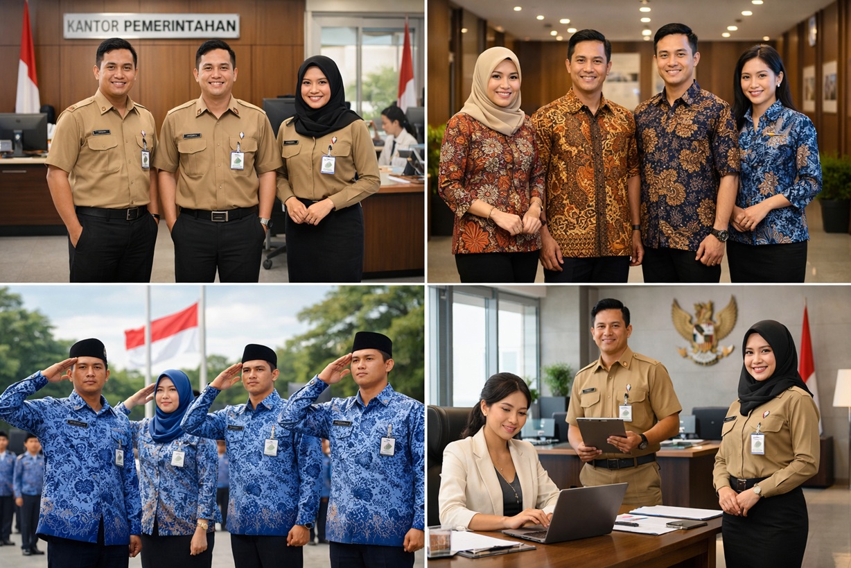 Inilah Regulasi Seragam Dinas ASN 2026: PNS PPPK Penuh Waktu dan Paruh Waktu Wajib Baca
