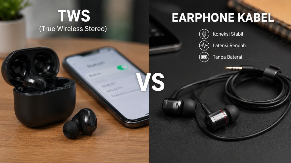 TWS vs Earphone Kabel, Mana yang Lebih Cocok untuk Aktivitas Harian?