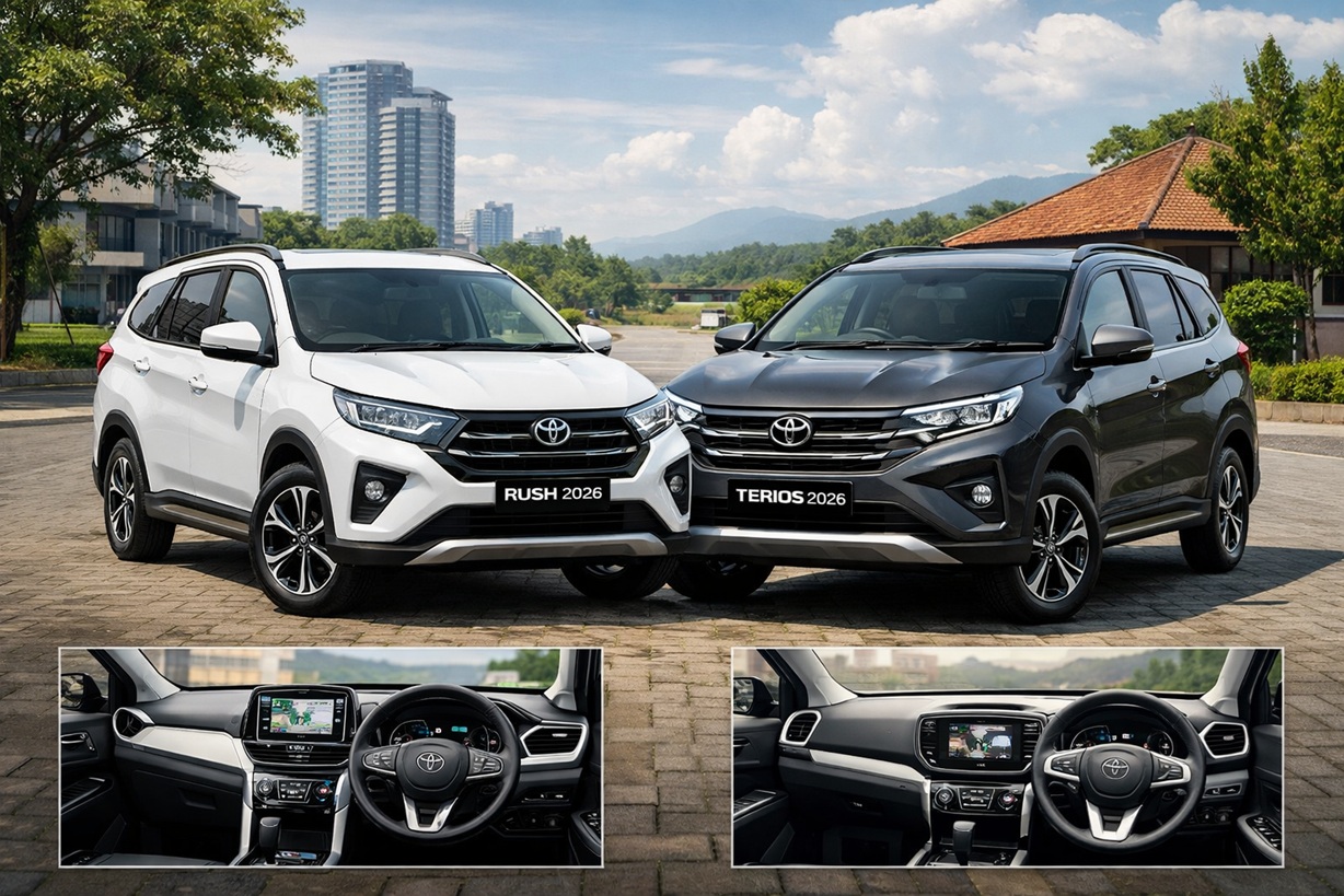 Toyota Rush 2026 Makin Canggih, Daihatsu Terios 2026 Tetap Hemat: Pilih yang Mana?