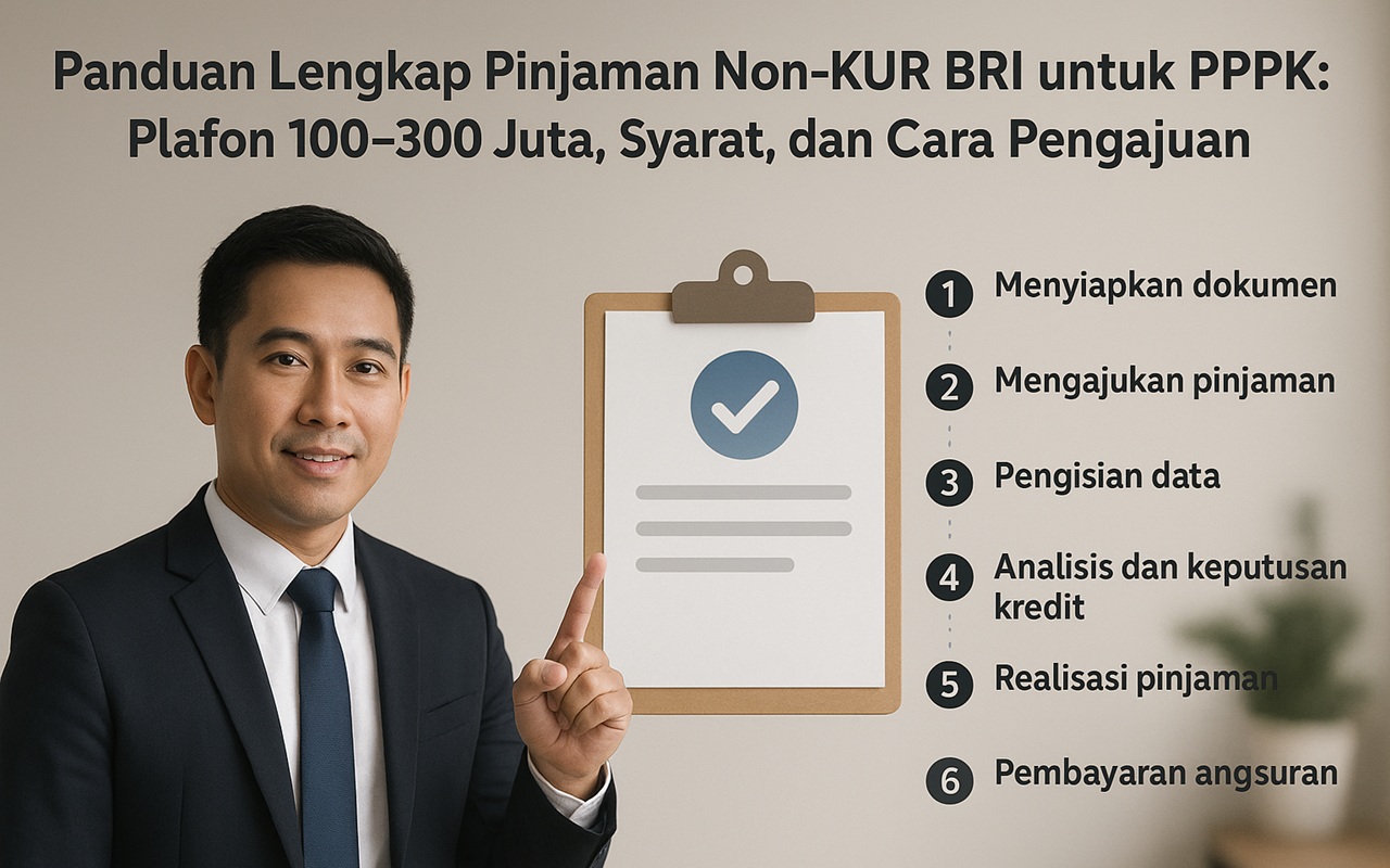 Panduan Lengkap Pinjaman Non-KUR BRI untuk PPPK: Plafon 100–300 Juta, Syarat, dan Cara Pengajuan