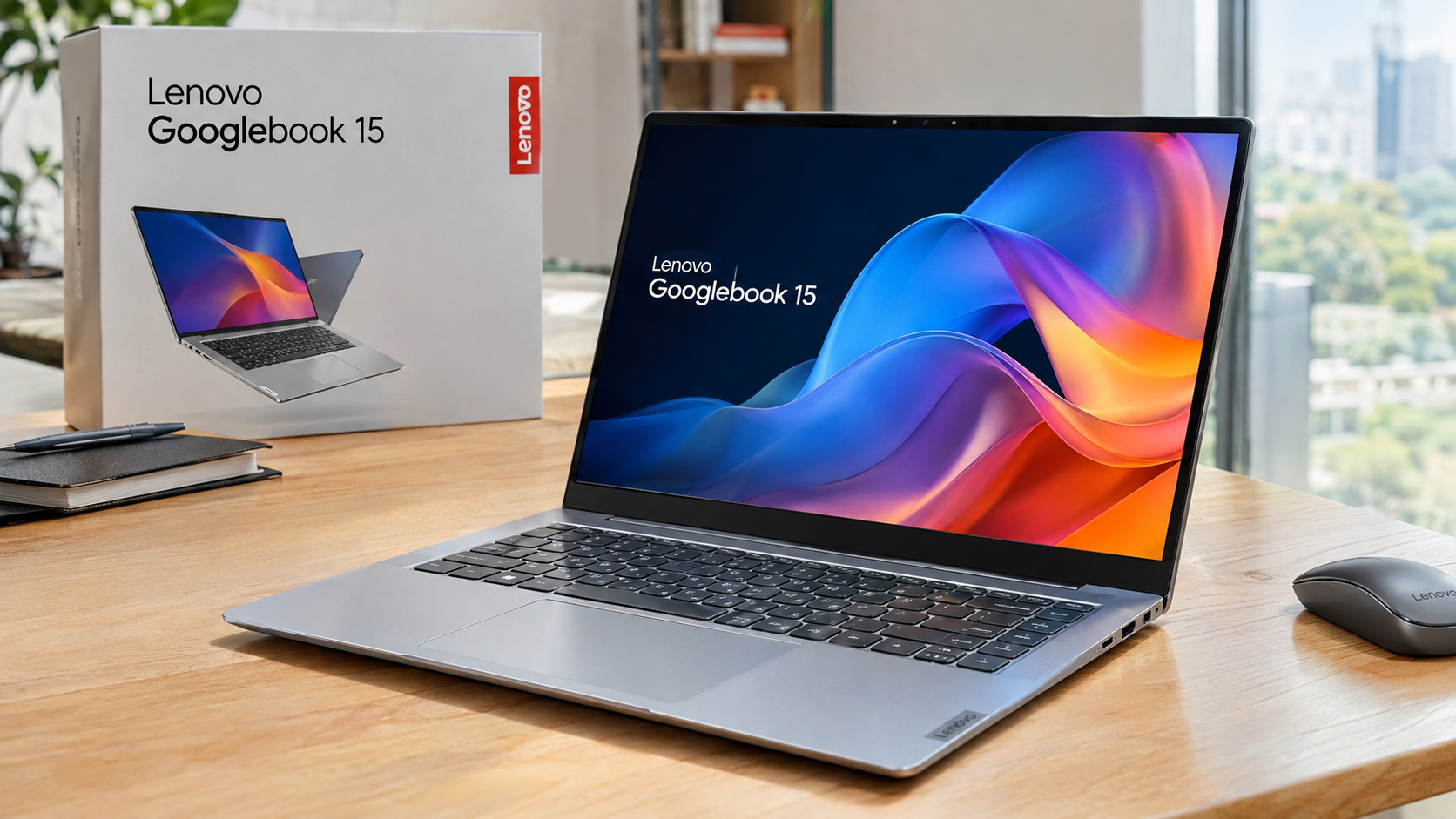 Lenovo Googlebook 15 Resmi Meluncur, Bawa OLED 120 Hz dan Gemini Intelligence
