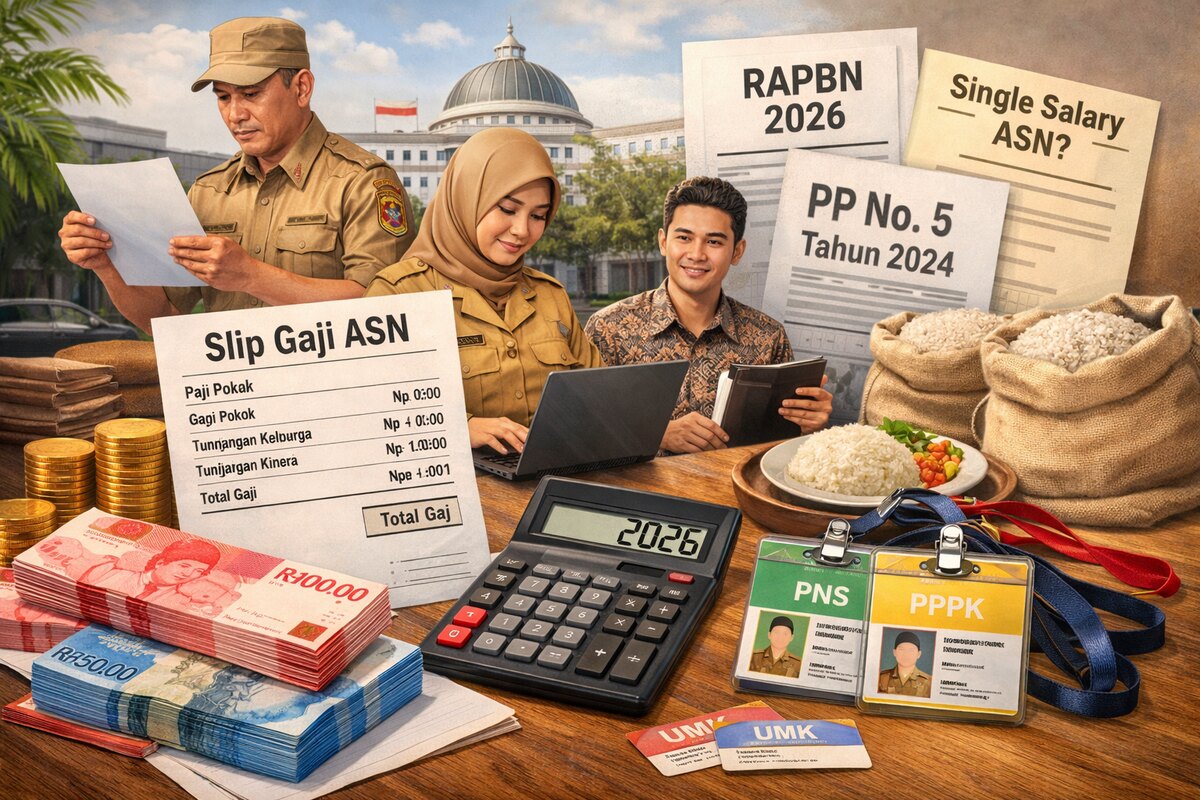 Rincian Penghasilan Resmi PNS, PPPK dan Paruh Waktu di Tahun 2026