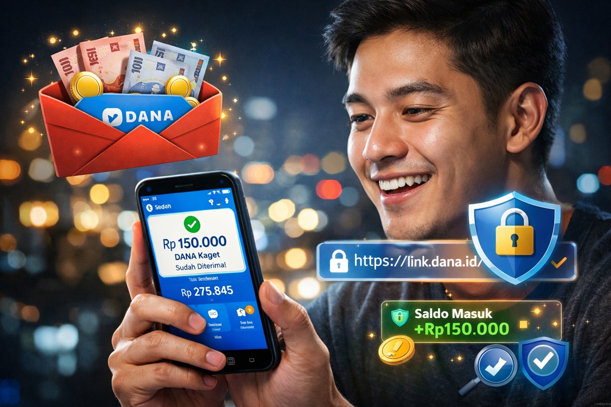 DANA Kaget Malam Minggu 27 Desember 2025: Saldo Gratis Rp300 Ribu Diburu Warganet