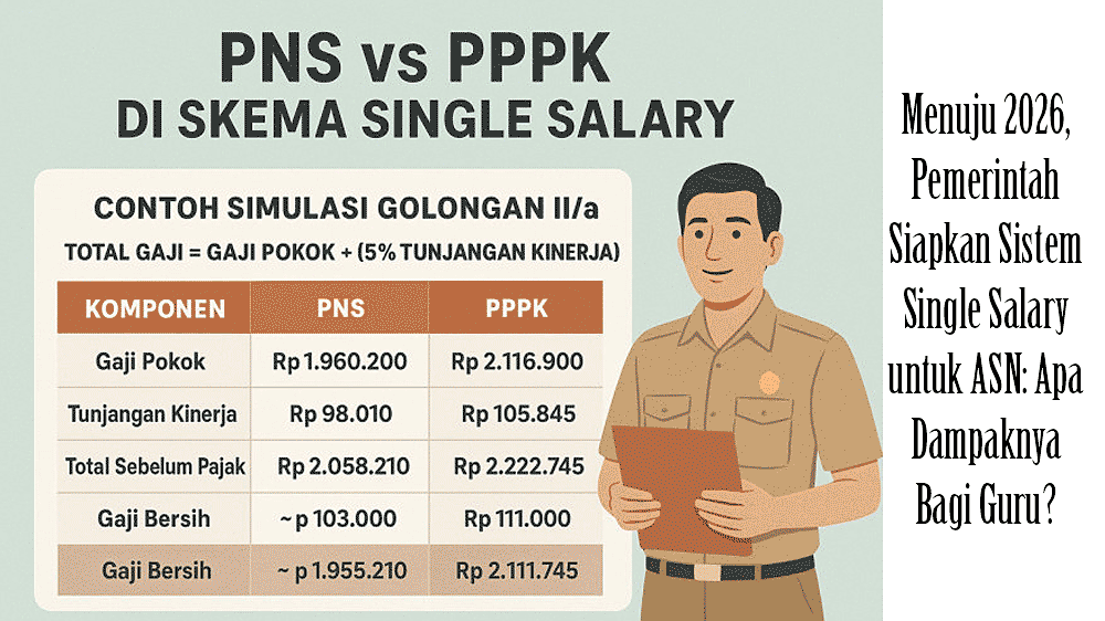 Menuju 2026, Pemerintah Siapkan Sistem Single Salary untuk ASN: Apa Dampaknya Bagi Guru?