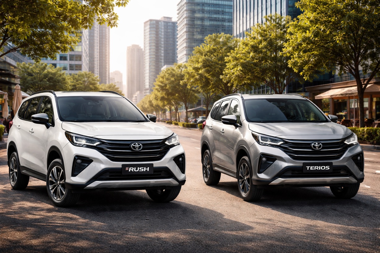 Perbedaan Harga Toyota Rush vs Daihatsu Terios di Tahun 2026, Selisihnya Cukup Terasa