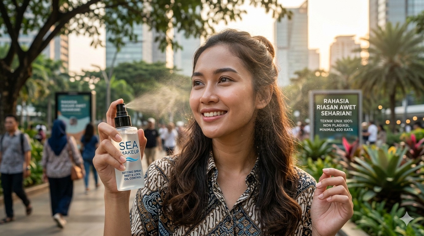 Cuma Sekali Semprot, Setting Spray Sea Makeup Jaga Riasan Tetap Sempurna Anti Transfer!