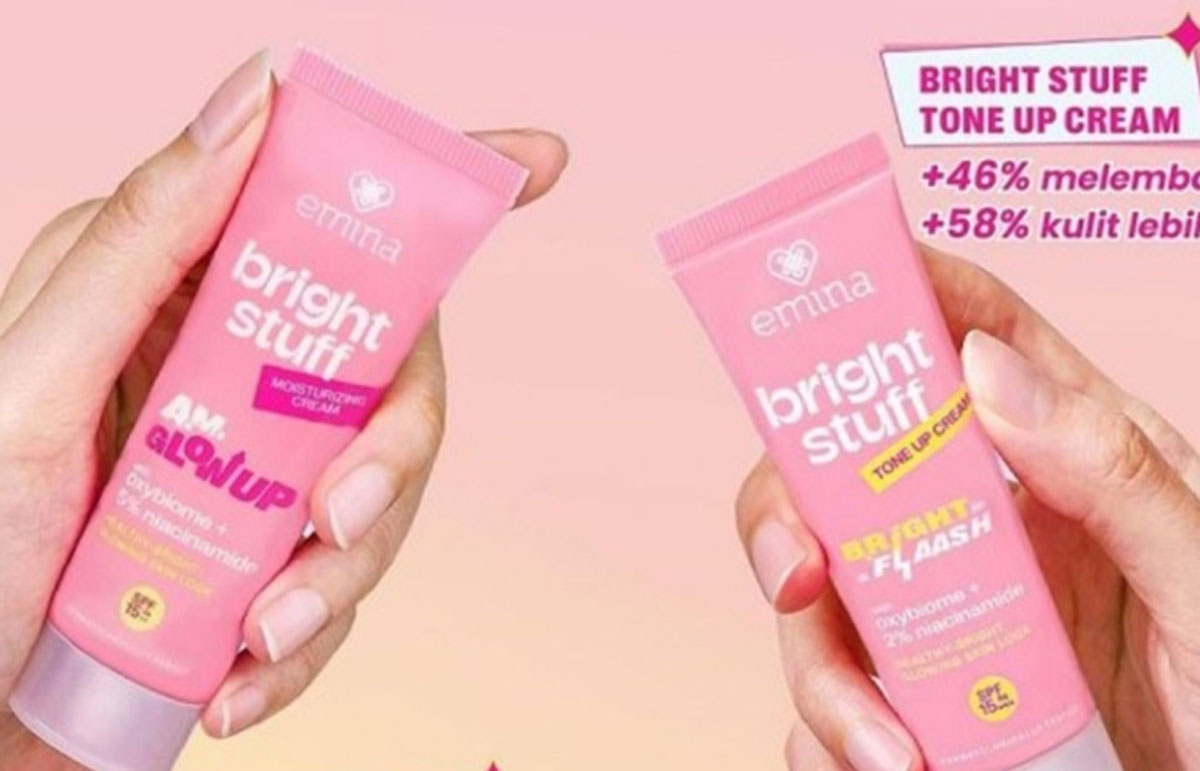 Emina Bright Stuff Moisturizing Cream – Wajah Glowing Alami untuk Setiap Aktivitas