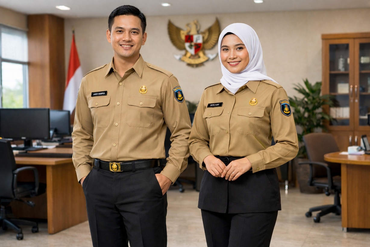 Atribut Wajib Seragam PDH PPPK Paruh Waktu 2026, Disamakan Penuh dengan ASN Lainnya