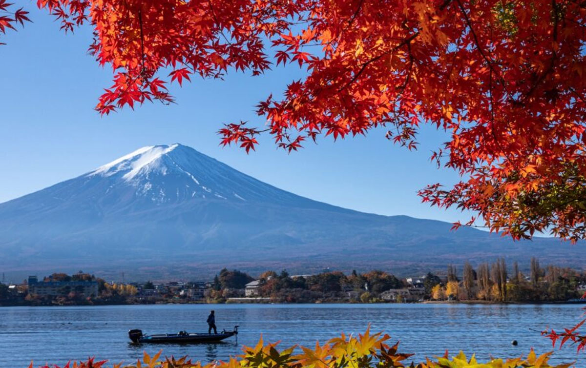 Fujikawaguchiko, Jepang: Keindahan Alam di Kaki Gunung Fuji