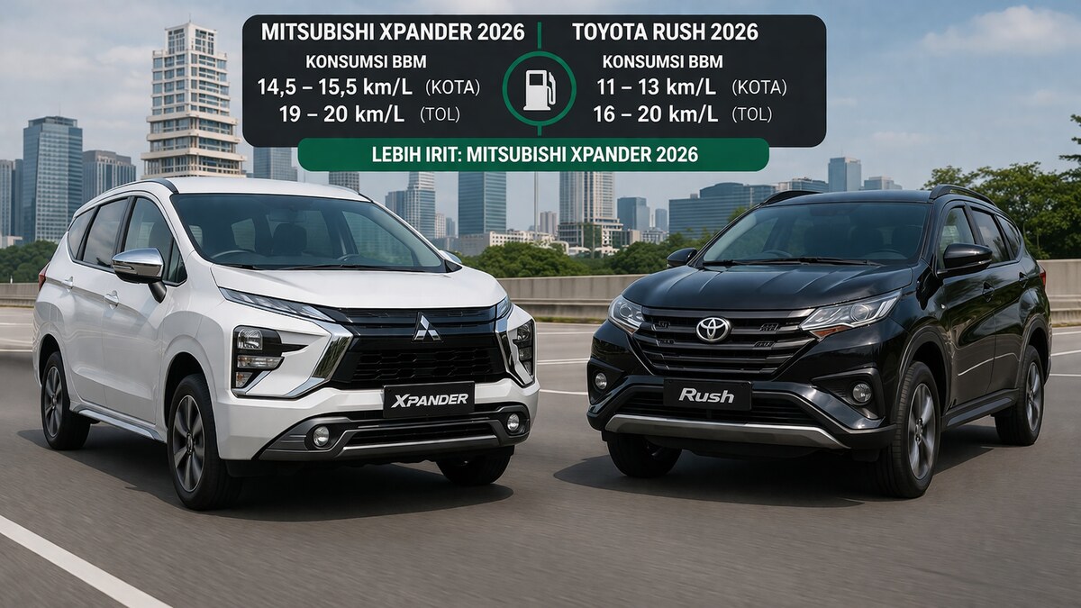 Mau Hemat Bensin? Ini Perbandingan Xpander 2026 vs Rush 2026