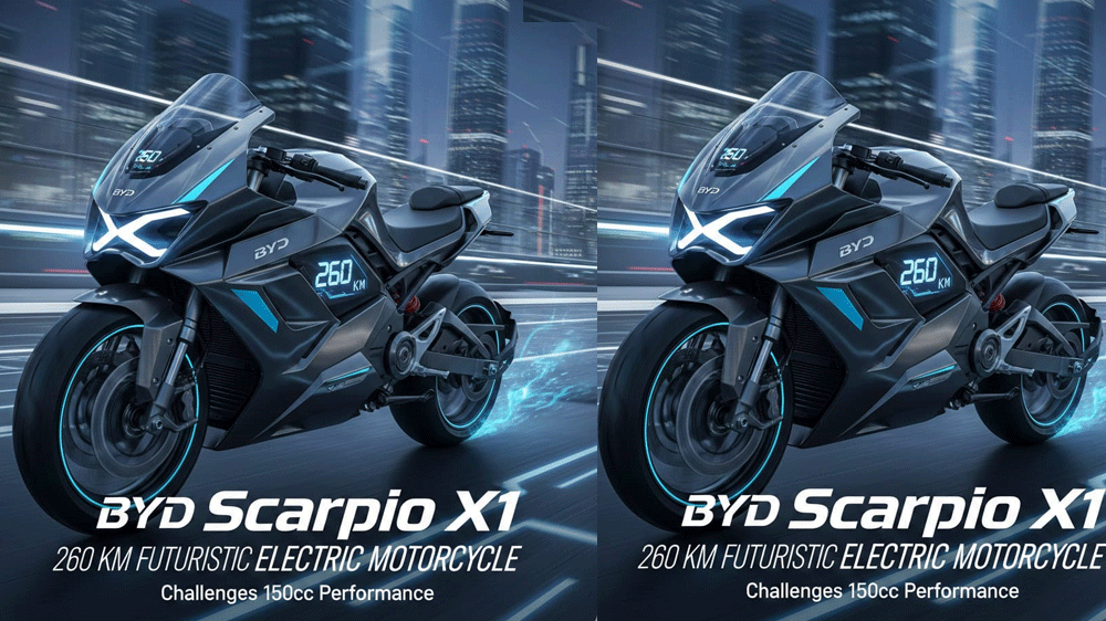 BYD Scorpio X1 Motor Listrik Futuristis 260 Km yang Siap Tantang 150cc