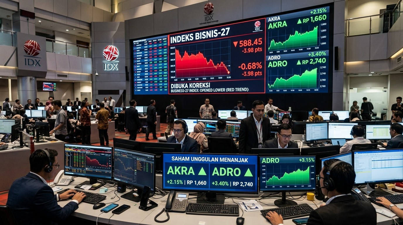 Pasar Terkoreksi Tipis: Dua Saham Ini Malah Jadi Penyelamat Indeks Bisnis-27