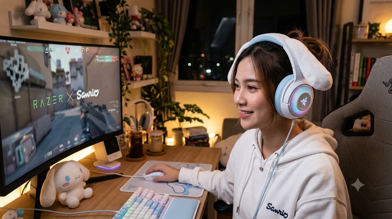 Telinga Panjang dan RGB Menyala: Razer Sukses Bikin Dompet Gamer Imut Bergetar!