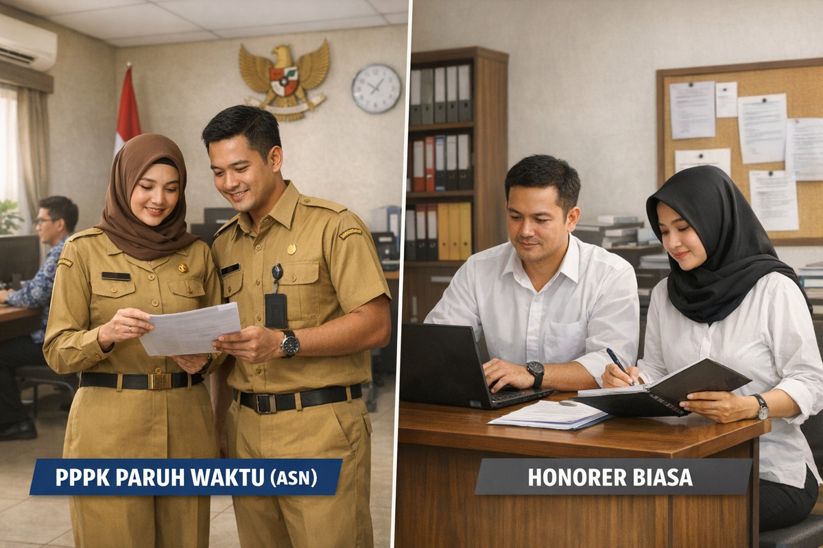 PPPK Paruh Waktu dan Honorer Biasa: Ini Perbedaan Status, Jam Kerja, hingga Aturan Seragam