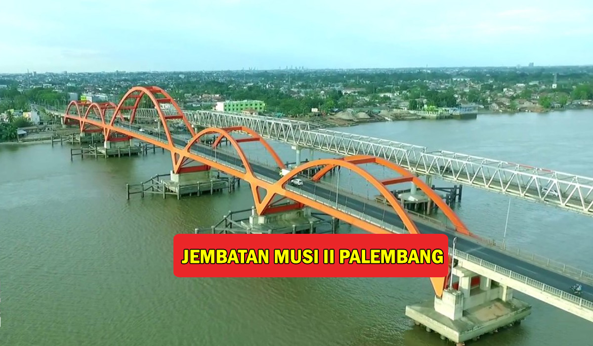 Ada 2 Jalur Diatas Sungai Musi, Jembatan Musi II Palembang Beda dengan Ampera, Awas jangan Salah ya!