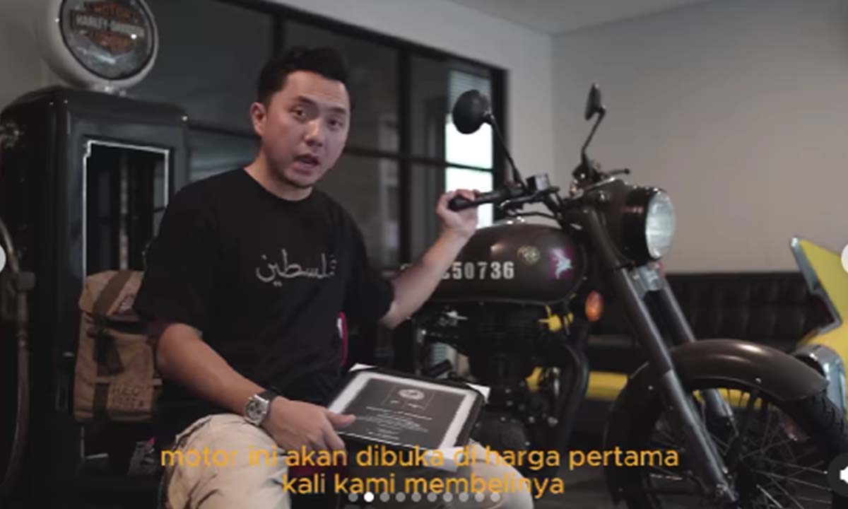 Artis Omesh Lelang Motor Kesayangannya! Demi Bantu untuk Palestina, Begini Katanya !