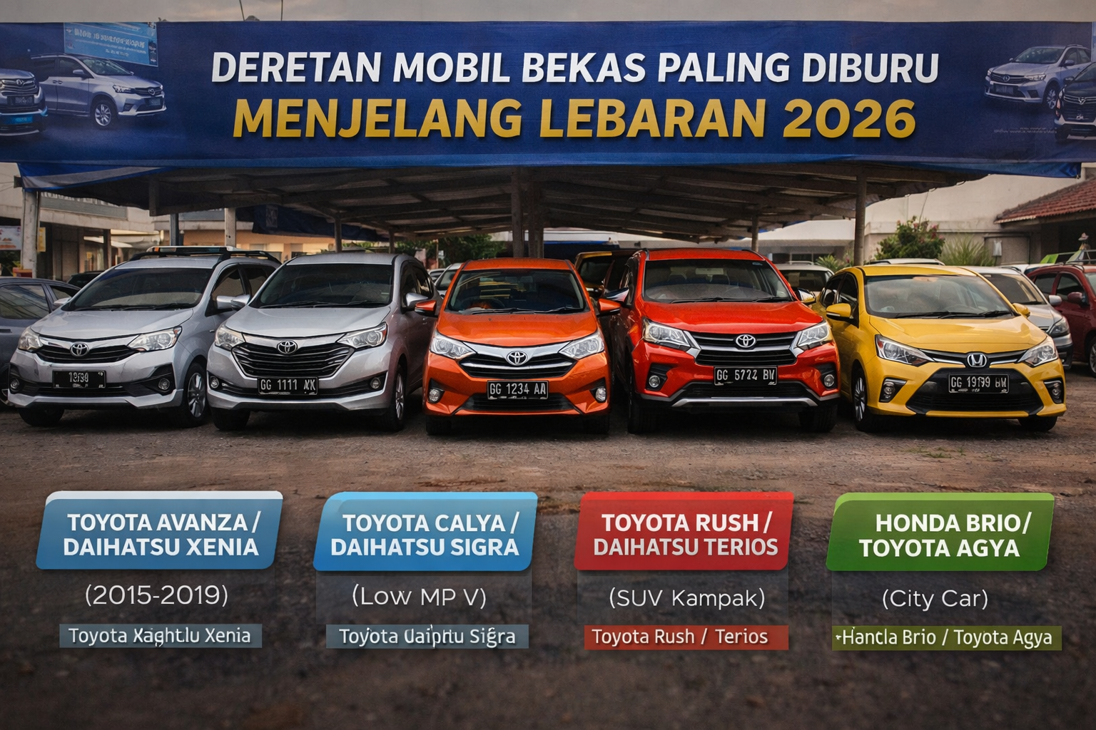 Mobil Bekas yang Banyak Diburu 2026 Jelang Lebaran, Ini Pilihan Favorit Warga Sumsel