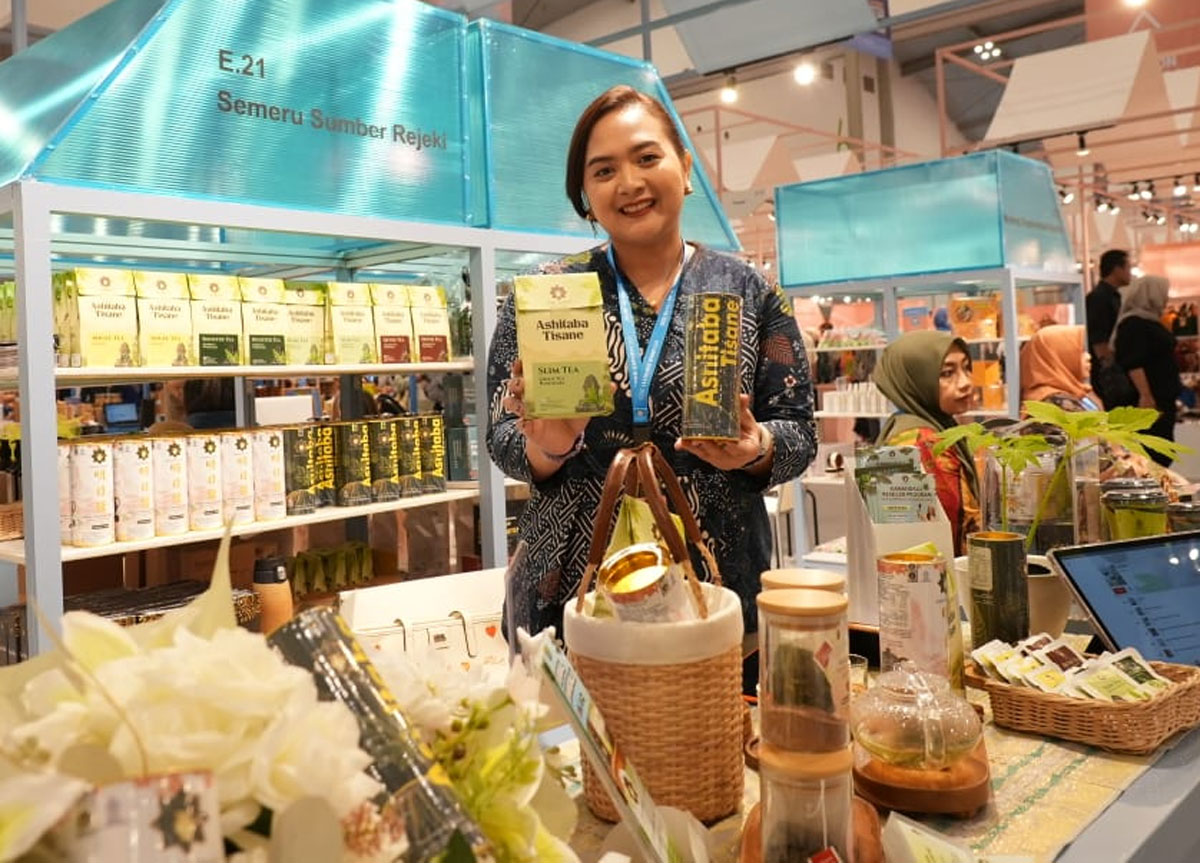BRI Dorong UMKM Minuman Herbal Kamandalu Ashitaba Menembus Pasar Internasional