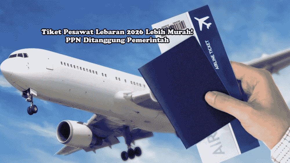 Tiket Pesawat Lebaran 2026 Lebih Murah! PPN Ditanggung Pemerintah, Ini Cara Hitung & Syarat Lengkapnya