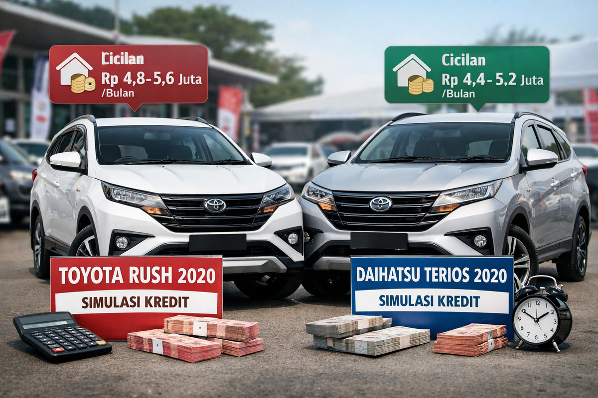 Simulasi Kredit Toyota Rush 2020 vs Daihatsu Terios 2020 di Tahun 2026