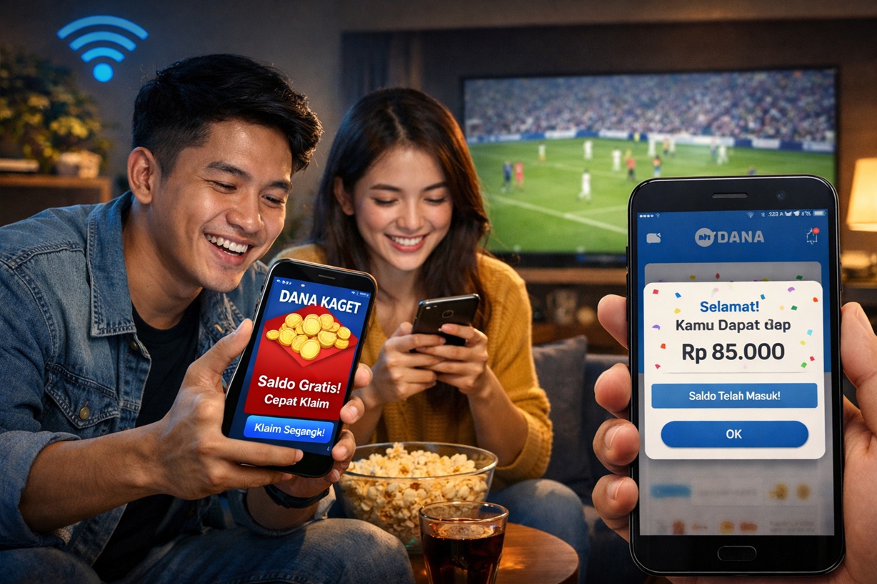 Dapatkan DANA Kaget Sambil Nonton Bola di Malam Minggu, Ini Cara Klaim Cepat dan Aman