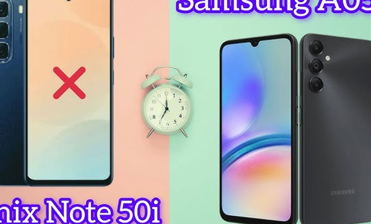 Samsung Galaxy A05s vs Infinix Hot 50 Pro: Pertarungan Sengit HP 2 Jutaan Paling Diburu di Shopee Maret 2025