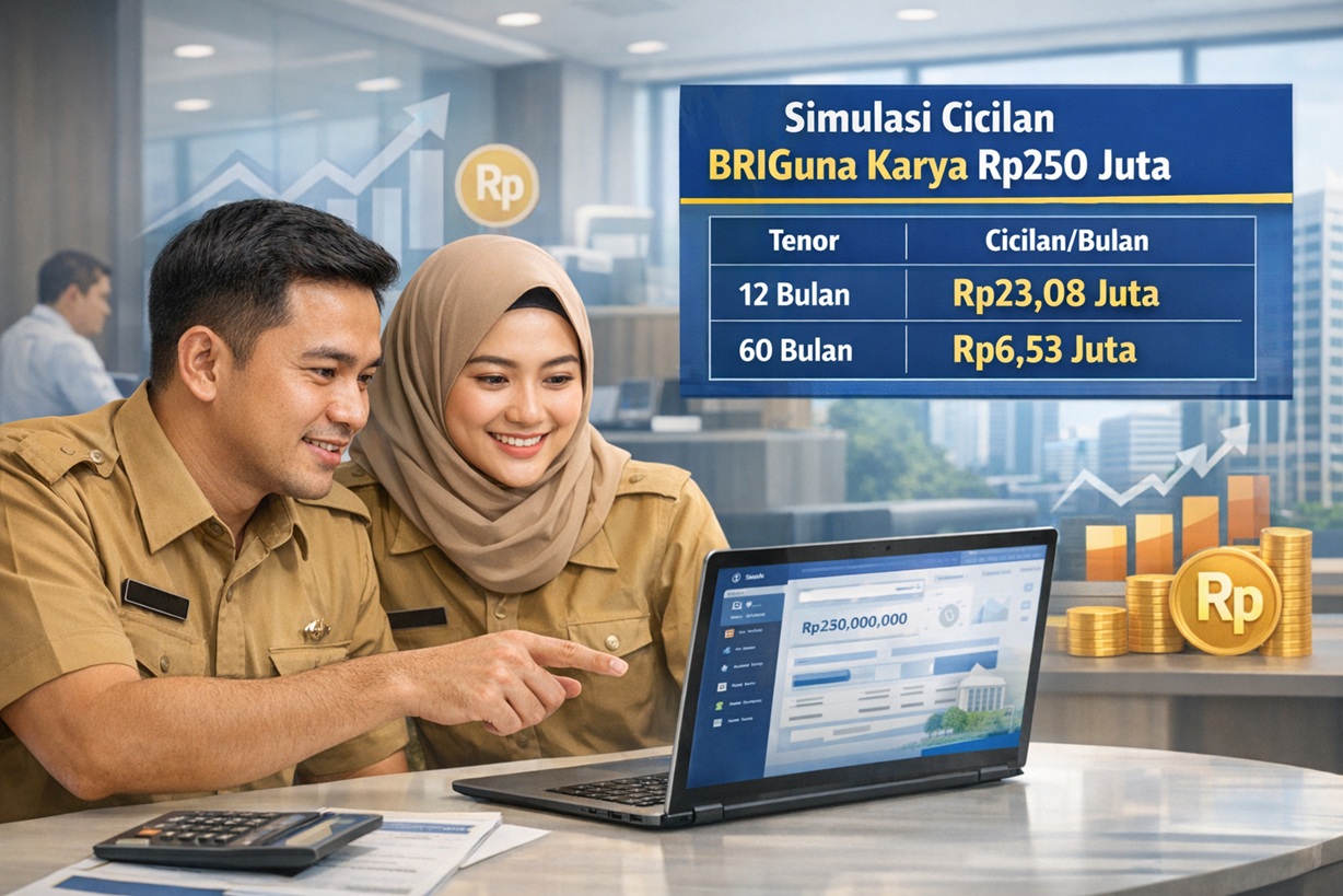 Pinjaman PNS PPPK Tanpa Agunan Dibuka! BRIGuna Karya BRI Tawarkan Plafon Rp250 Juta, Cair Cepat 3 Hari
