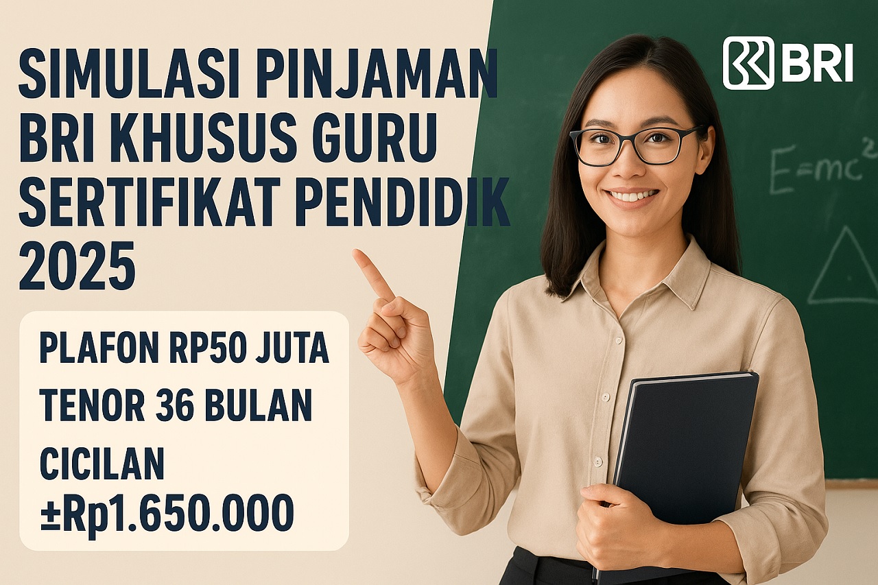 Pinjaman Tanpa Agunan BRI Bagi Guru Pemilik Serdik, Bisa Diajukan via BRImo