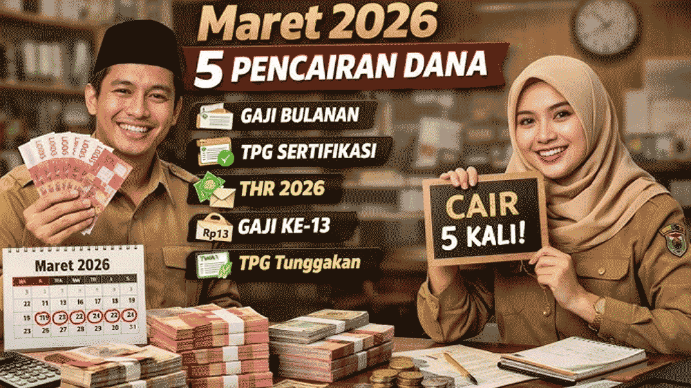 Bukan Cuma THR! Ini 5 Dana Guru yang Berpotensi Cair Maret 2026, Nominalnya Bisa Menumpuk