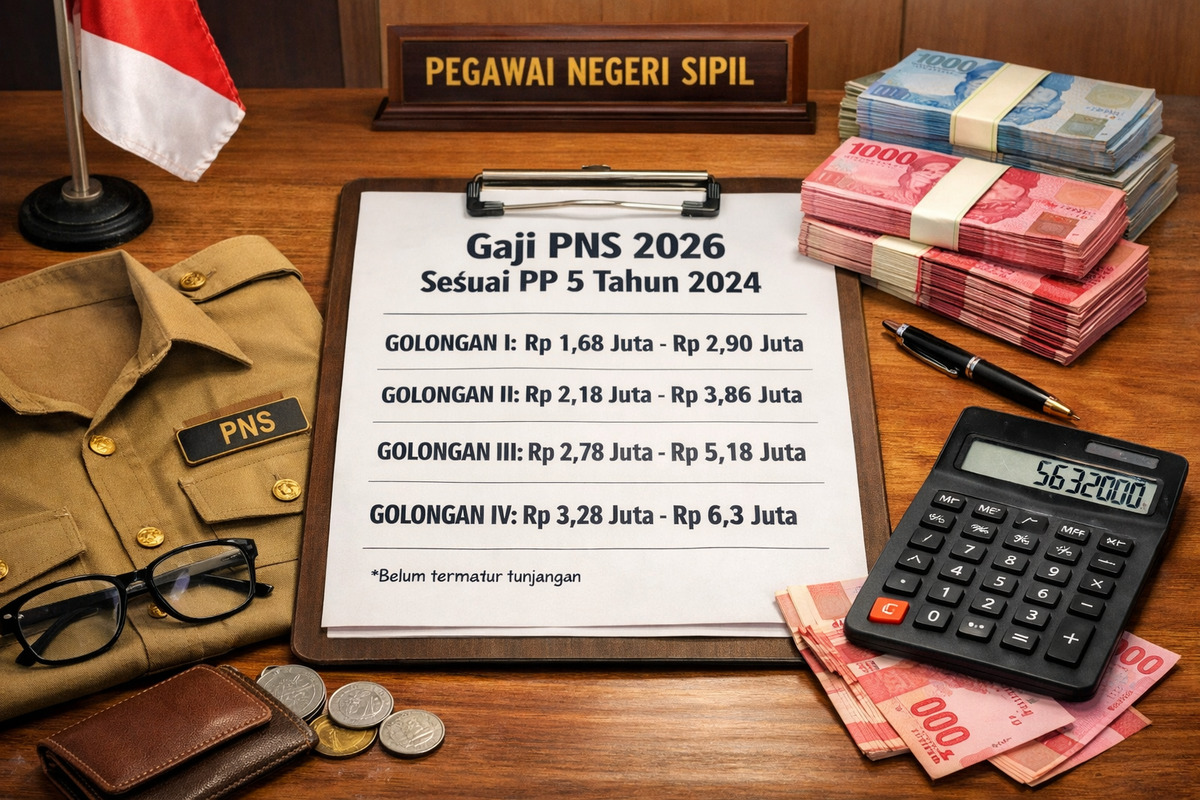 Tunjangan Jadi Penentu, Ini Gaji Pokok PNS 2026 per Golongan