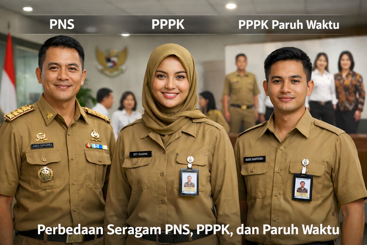 Perbedaan Seragam PNS, PPPK, dan PPPK Paruh Waktu 2026