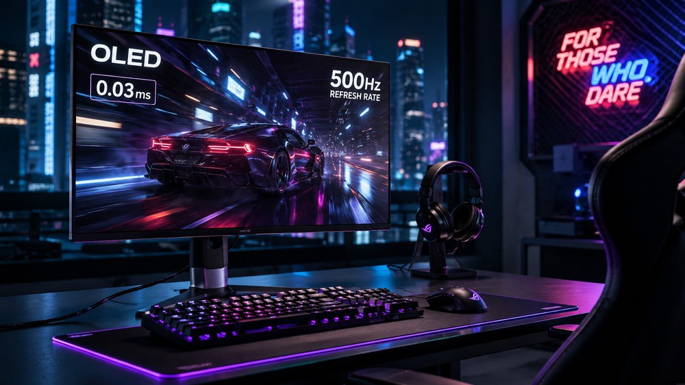 Monitor OLED 500 Hz Resmi Jadi Buruan Gamer, Secepat Apa Perbedaannya?