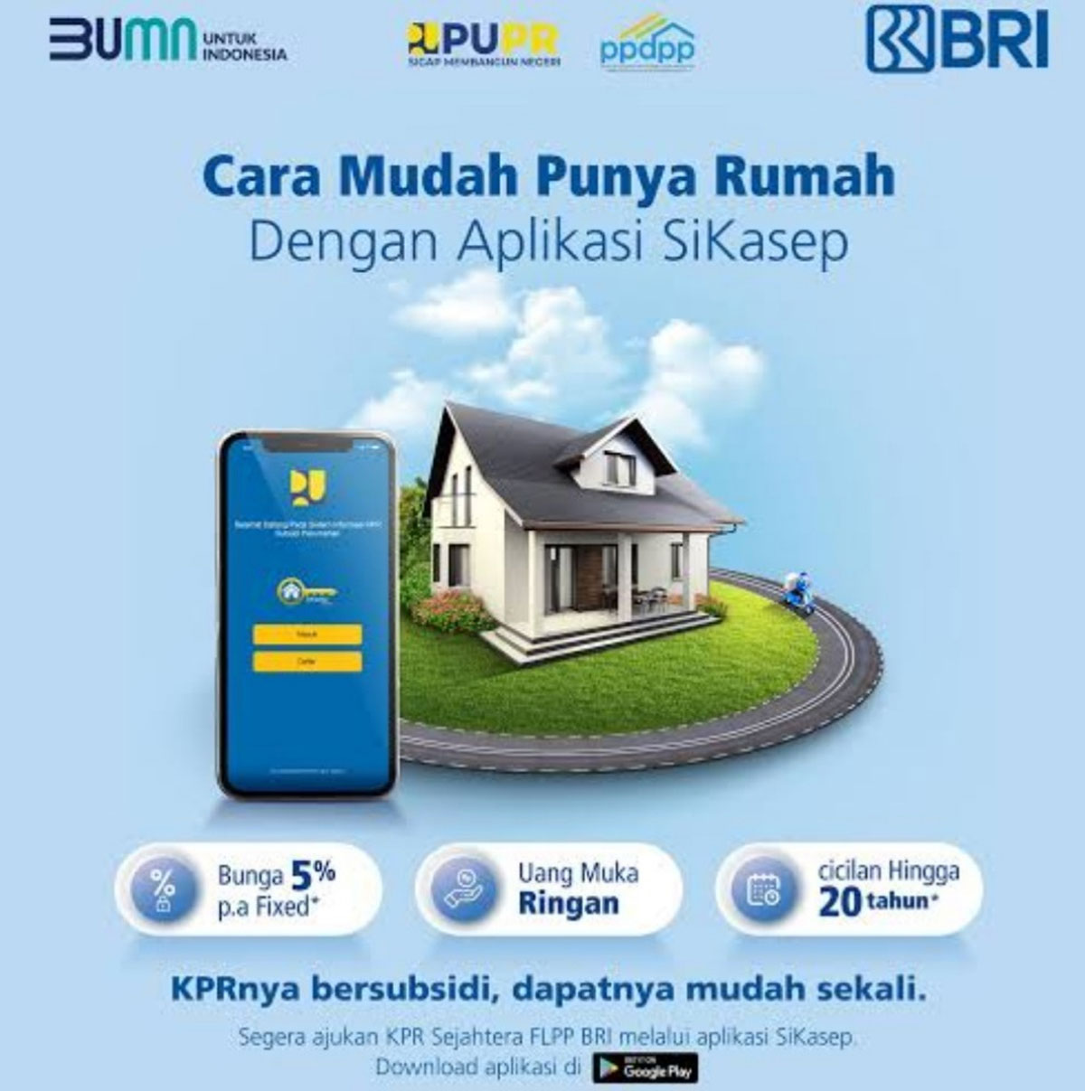 KPR di Bank BRI Berikan Kemudahan dan Cicilan Ringan 